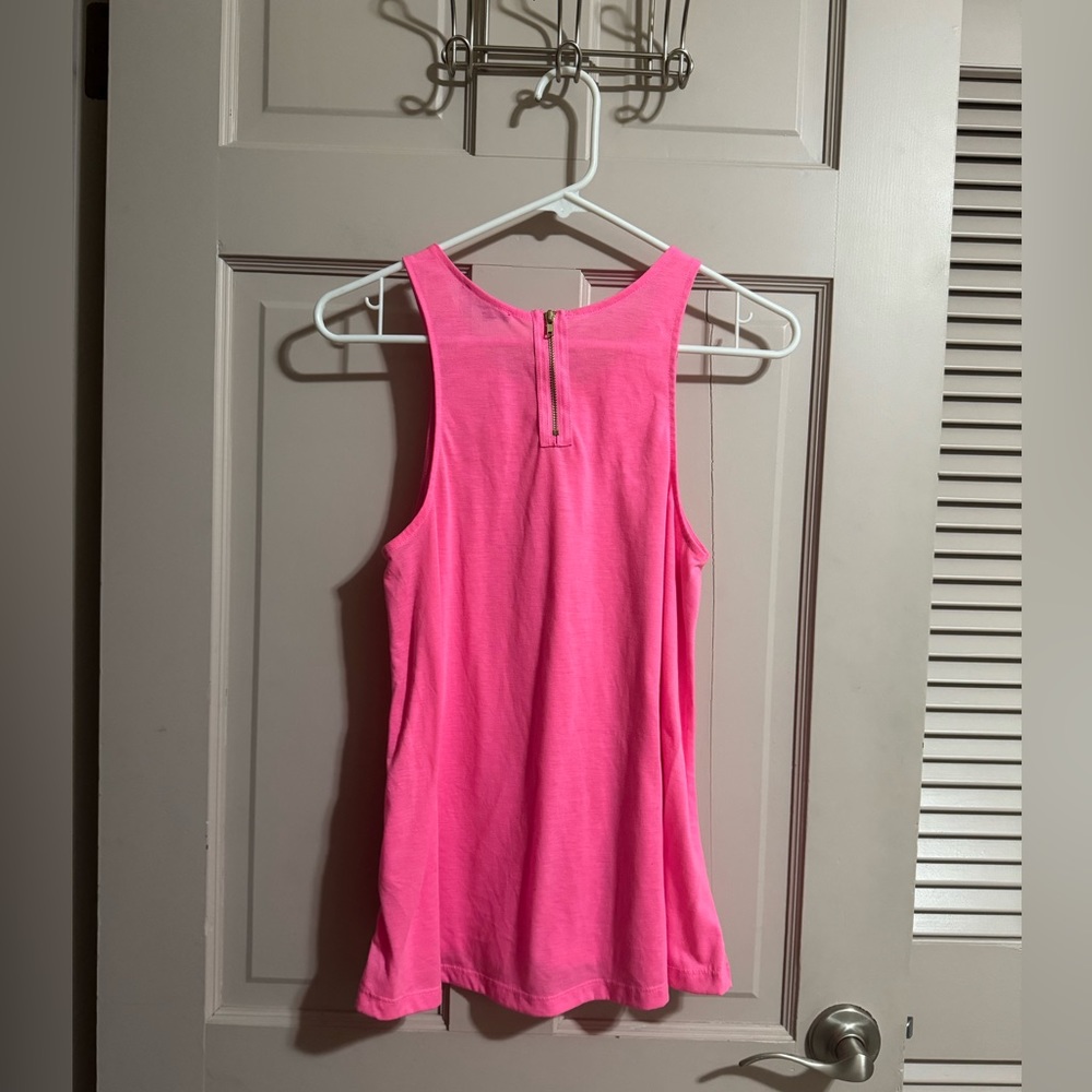 Womens H&M Tank Size Small Zipper In Back Hot Pink - Picture 6 of 6